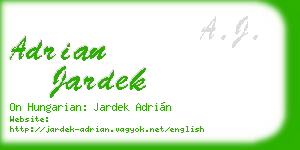 adrian jardek business card